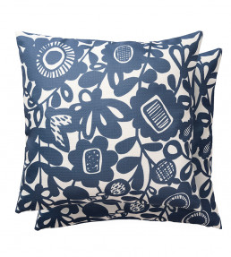 Kukkia Outdoor Cushion, Ink Ink