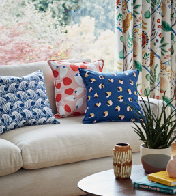 Leopard Dots Fabric - Denim / Milkshake Denim / Milkshake
