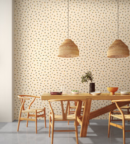 Leopard Dots Wallpaper - Pebble / Milkshake Pebble / Milkshake