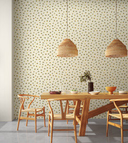 Leopard Dots Wallpaper - Pebble / Sage Pebble / Sage