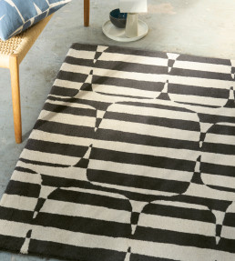 NRUG153483-Lohko Stripe-Rugs-Charcoal Charcoal