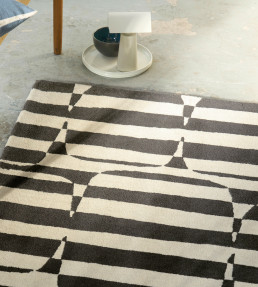 NRUG153483-Lohko Stripe-Rugs-Charcoal Charcoal