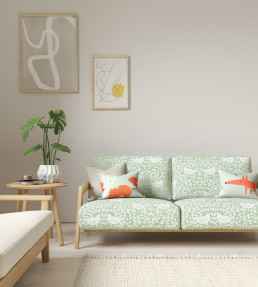 Looting Fruits Fabric - Sage Sage