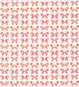 Madame Butterfly Fabric - Cerise / Pistachio / Chalk Cerise / Pistachio / Chalk