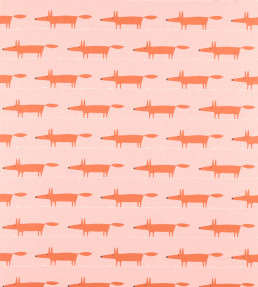 Midi Fox Fabric - Milkshake / Rose Milkshake / Rose