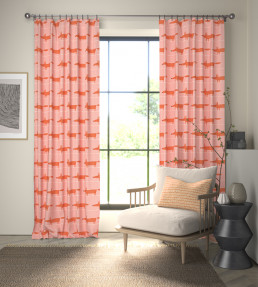 Midi Fox Fabric - Milkshake / Rose Milkshake / Rose