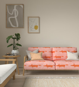 Midi Fox Fabric - Milkshake / Rose Milkshake / Rose