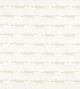 Midi Fox Fabric - Snow Snow