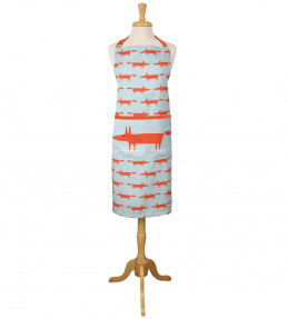 Mr Fox Adult Apron, Blue Blue