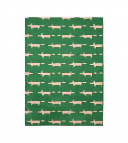 Mr Fox Set of 2 Tea Towels 50 x 70cm, Mint Leaf Mint Leaf