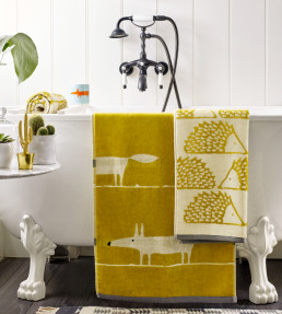Mr Fox Towel Homeware in Mustard Scion Living