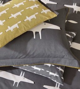 Mr Fox Bedding Set, Charcoal Charcoal