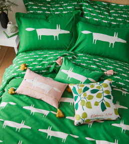 Mr Fox Ready Made Cushion, Mint Leaf Mint Leaf