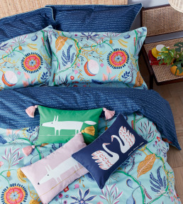 Mr Fox Ready Made Cushion, Mint Leaf Mint Leaf
