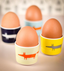 Mr Fox Egg Cup Set of 4, Multi Multi