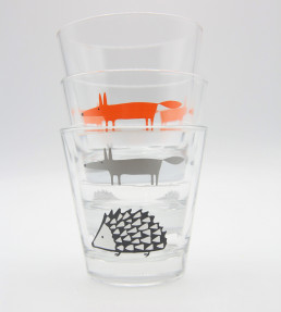 Spike Glass Tumbler, Grey Grey