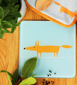 Mr Fox Hot Pot Stand 20 x 20cm, Yellow Yellow