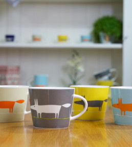 Mr Fox Mug 350ml, Indigo Indigo
