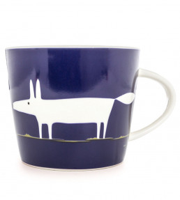 Mr Fox Mug 350ml, Indigo Indigo