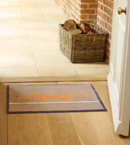 Mr Fox Door Mat, Brown Brown