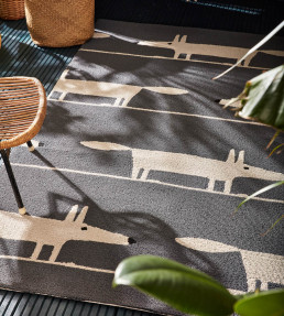 Mr Fox Outdoor Rug - Charcoal Charcoal