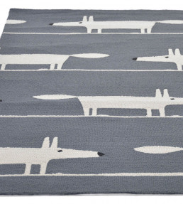 Mr Fox Outdoor Rug - Charcoal Charcoal
