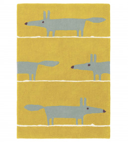 Mr Fox Rug - Mustard Mustard