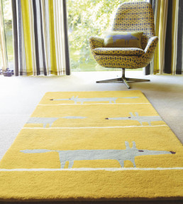 NRUG150469-Mr Fox-Rugs-Mustard Mustard