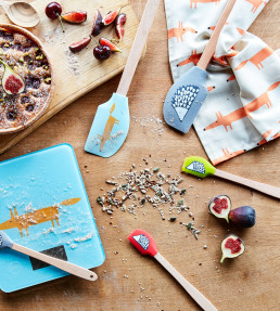 Mr Fox Silicone Spatula, Blue Blue