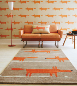 Mr Fox Rug - Cinnamon Cinnamon