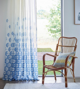 Pajaro Sheer Fabric - Electric Blue Electric Blue