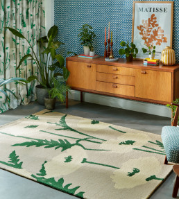 Poppy Pop Rug - Parchment / Gecko Parchment / Gecko