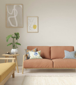 Esala Plains Fabric - Nutmeg Nutmeg