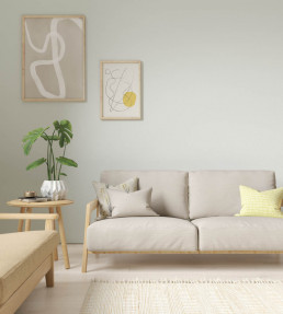 Esala Plains Fabric - Stone Stone