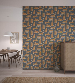 Lionel Wallpaper - Denim Denim