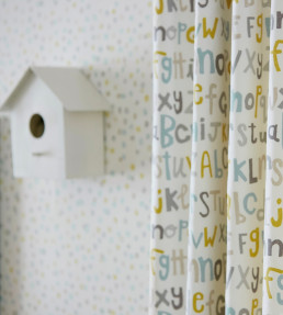 Letters Play Fabric - Hemp / Biscuit / Paper Hemp / Biscuit / Paper