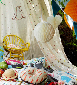 Little Fox Fabric - Snow Snow