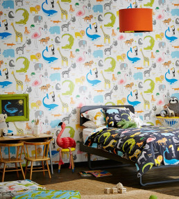 Animal Magic Wallpaper - Tutti Frutti / Chalk Tutti Frutti / Chalk