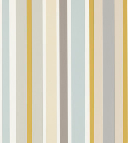 Jelly Tot Stripe Wallpaper - Slate / Biscuit / Maize Slate / Biscuit / Maize