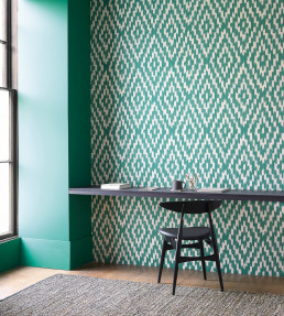 Uteki Wallpaper - Emerald Emerald