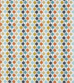 Taimi Fabric - Sulphur / Tangerine / Kingfisher Sulphur / Tangerine / Kingfisher