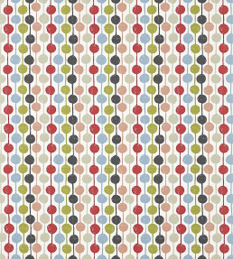 Taimi Fabric - Kiwi / Poppy / Charcoal Kiwi / Poppy / Charcoal