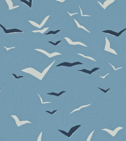Flight Wallpaper - Denim / Indigo / Chalk Denim / Indigo / Chalk