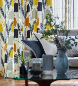 Fritilla Fabric - Dandelion / Ginger / Pebble Dandelion / Ginger / Pebble