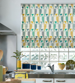 Barnie Owl Fabric - Jade / Sunshine / Forest Jade / Sunshine / Forest