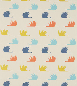 Colin Crane Fabric - Pink Grapefruit / Ink / Sky Pink Grapefruit / Ink / Sky