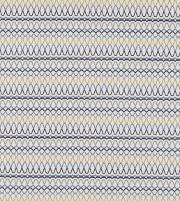 Ada Fabric - Shale / Denim / Ochre Shale / Denim / Ochre