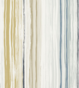 Zing Wallpaper - Denim / Ochre / Slate Denim / Ochre / Slate