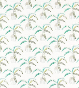 Crassula Fabric - Juniper / Lime / Moss Juniper / Lime / Moss