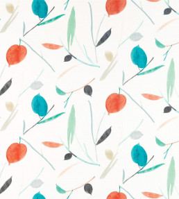 Oxalis Fabric - Pimento / Marine Pimento / Marine